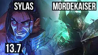 SYLAS vs MORDE (TOP) | 6 solo kills, 300+ games | KR Master | 13.7