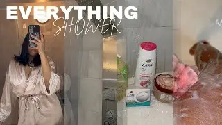 MY EVERYTHING SHOWER ROUTINE  | body care, skincare + more!