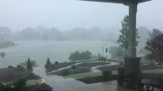 Storm buffets Big Blue Lake - Madison, Alabama - Pleasurable Terror