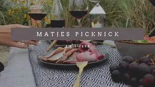Luxus Picknick am Strand mit echtem Emder Matjes 🍷 🎣