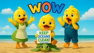 Little Duckling Takes On Ocean Pollution and Parents Surprise Him 🐥🌊✨