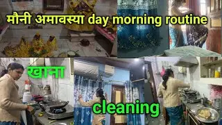आज मौनी अमावस्या पर सुबह जल्दी उठकर पुरे घर की सफाई ,खाना सब कुछ अकेले कैसे किया✅3 घंटे में full काम