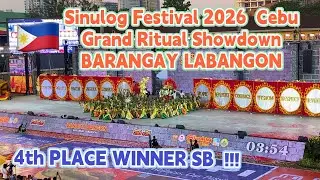 Sinulog 2026 LABANGON 4th PLACE WINNER SB Ritual Showdown Cebu City Festival Dance & Costume Parade