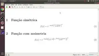 Adicionando assimetria no cromatograma simulado