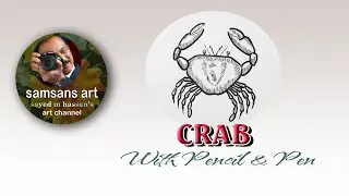 How to Draw Crab | Crab Drawing with Pencil and Pen | for Beginners