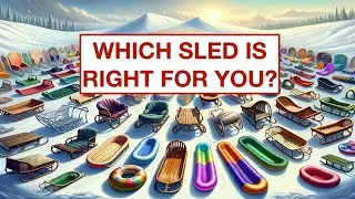 How to choose the best snow sled for your kids and family. #snowsledding #sleds