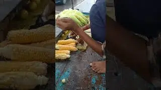 Hard working boy selling corn bhutta #foodvlogs #shorts #streetfoodindia #streetfood #corn #bhutta