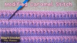 Modified Caramel Stitch Tutorial || SUPER EASY for Beginners | Perfect for Baby Beanies & Scarves