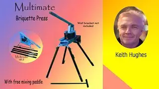How paper #briquettes are made using the multimate MK-II briquette press