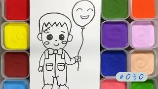 #030 Frankenstein | Scar | Bow tie - Sand Painting