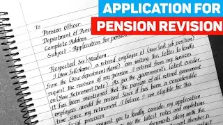 Application For Pension Revision