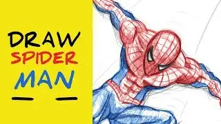 🔴[Speed Drawing] How to draw Spiderman Step by Step - MARVEL