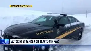 Authorities rescue motorist stranded in snow on Beartooth Pass