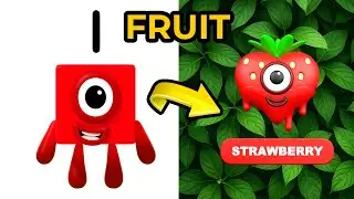 Numberblocks Characters as FRUITS! | Cutest Transformations Ever!