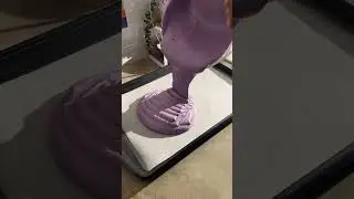 ube roll cake with ube whipped cream 💟