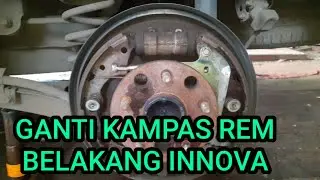 ganti kampas rem belakang Toyota innova @navrychannel210
