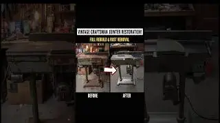 Реставрация фуговального станка своими руками: верните к жизни ржавую 6-дюймовую столешницу Craft...