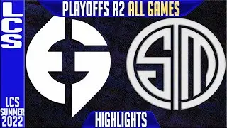 EG vs TSM Highlights ALL GAMES LCS Playoffs Summer 2022 Round 2 Lower Evil Geniuses vs Team Solomid