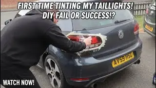 My First Try At Tinting My Rear Lights On My Golf Gti