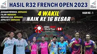 HASIL 32 BESAR BADMINTON FRENCH OPEN 2023 DAY 1 ~ 4 WAKIL TIMNAS NAIK KE 16 BESAR