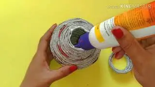 Newspaper Craft DIY -  Newspaper Pot Flower Vase -  Best out of Waste