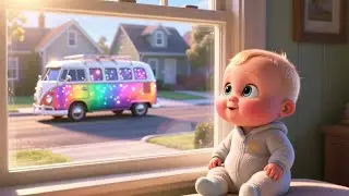 Van Goes Magic Ride 🚐🎵 Fun Vehicle Song for Kids | Learn Numbers, Colors, and Play