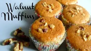 walnut muffins recipe | walnut cupcake recipe without cupcake tray very easy recipe | walnut cake