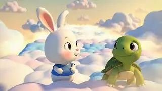Rabbit & Turtle: The Floating Water Fun Park 💦🐰🐢 | Calm Water Adventure for Kids