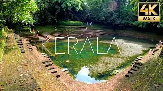 Kerala Temple (Muchukunnu kottayil Temple) and Pond - 4K ASMR Walk - Kerala Tourism - Vlog #2