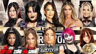 WAR GAMES - Rhea Ripley AJ Lee Iyo Sky Alexa Charlotte vs Becky Lynch Asuka Kairi Sane Nia Jax Lash