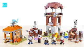 レゴ マインクラフト ピリジャー部隊とラヴェジャー 21278 ／ LEGO Minecraft The Enderman Tower Speed build & Review