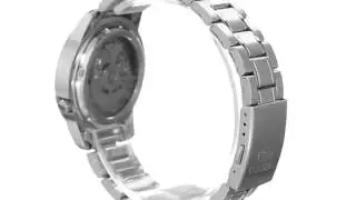 Seiko Men's SNKK25 Seiko 5 White Dial Stainless Steel Automatic Watch 3