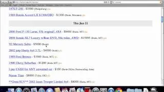 Craigslist Butte Montana Used Cars - Private Used Cars for Sale by Owner Available in 2012