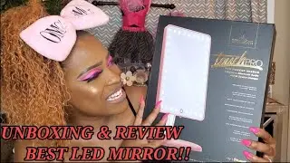 Impressions Vanity Touch Pro Led Mirror w/Bluetooth Unboxing and Review/MiaNichole💋
