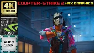 [4K] Counter Strike 2 - Nvidia RTX 5090 AMD Ryzen 9 9950x3D #gaming #cs2 #pc #cs #fyp #game #csgo