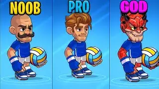 VOLLEYBALL ARENA NOOB VS PRO VS GOD