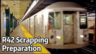 ⁴ᴷ⁶⁰ Retired R42s Transferred from Pitkin Yard to Coney Island Yard in Preparation for Scrapping