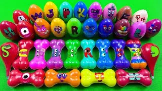 Numberblocks Mixing ASMR is So Satisfying Slime with Mini Eggs, Bones 💖 ASMR Videos Slime 🦴🥚🦖