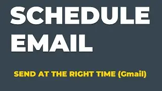 How to Schedule Email?