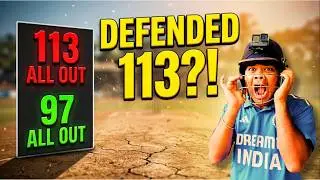 113 All Out 😱 Then THIS Happened! | Thriller Cricket GoPro Vlog #6