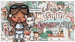 *AESTHETIC* Updated Modern Mansion House Tour 🏡🌷⭐️ || *voiced* 🎙|| Toca Boca Life World House Tour 🍡