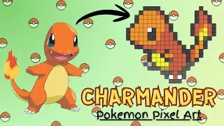 I Made Charmander Pok&eacute;mon in Pixel Art 🔥 | Materials & Pro Tips | Step-By-Step | Pixel Art Ideas