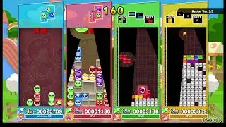 Puyo Puyo Tetris 2 PC Ringo VS Ocean Prince,Amitie & Suketoudara Party Mode