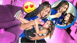 MIMANDO MINHA IRMÃZINHA DE 2 ANOS POR UM DIA INTEIRO!