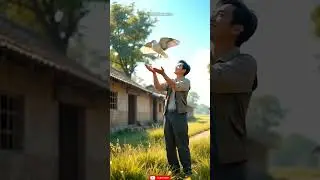 Farmer Saved Life of Injured Bird 🤠 #ai #foryou #farmer
