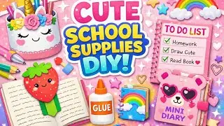 Useful & Cutest School Supplies With Paper  (4 DIYs💡) 