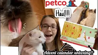 Petco package unboxing!!! Christmas advent calendar for cats! | fetch rewards package!