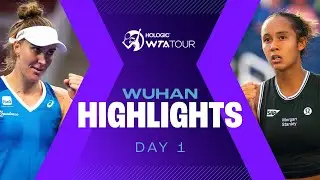 Haddad Maia & Keys Rematch, Fernandez features on Day 1 of Wuhan 2024 | WTA Match Highlights