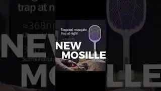 2-in-1 Electric Mosquito Killer Racket with LED UV Light & USB Charging Stand