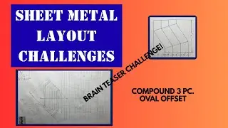 How to layout a Compound 3 Pc  Flat Oval Offset using Parallel Line.